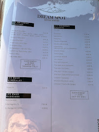 Restaurant Le Dream Spot à Bourg-Saint-Maurice menu