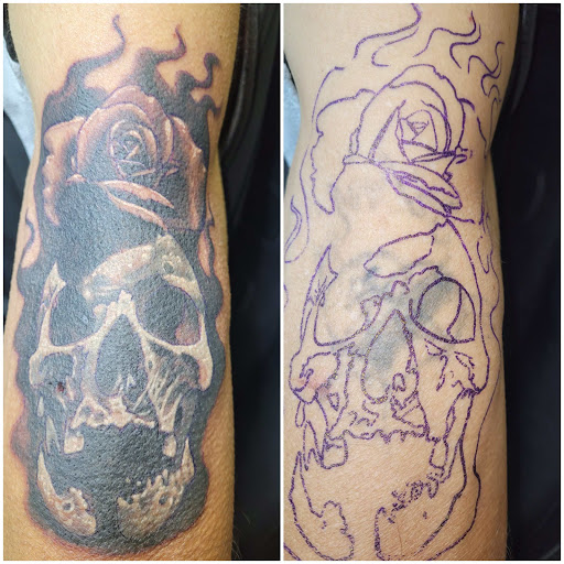 Explore foot tattoos ideas, creative tattoo ideas in Angola, available at Hoodlum Ink