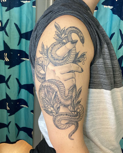 Explore heart name tattoo ideas, creative tattoo ideas in Bothell, available at Hometown Tattoo