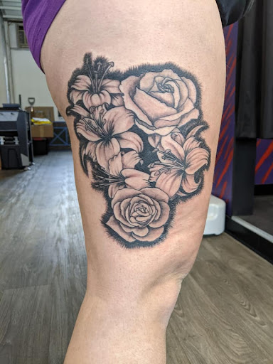 Explore crown tattoo cover up ideas, creative tattoo ideas in Cadillac, available at Warchief Tattoo, LLC