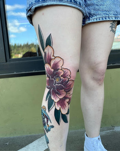 Explore fishing pole tattoo ideas, creative tattoo ideas in Eugene, available at High Priestess Piercing & Tattoo