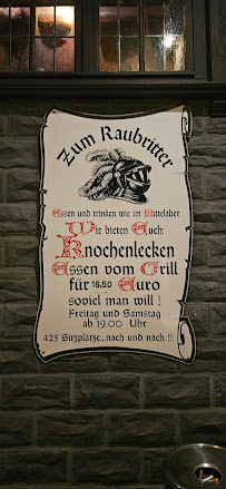 Carte du Gaststätte Beim Raubritter Inh. Wolfgang Gittel à Drolshagen