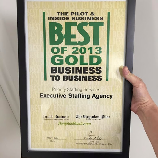 Employment Agency «Priority Staffing», reviews and photos, 870 Greenbrier Cir, Chesapeake, VA 23320, USA