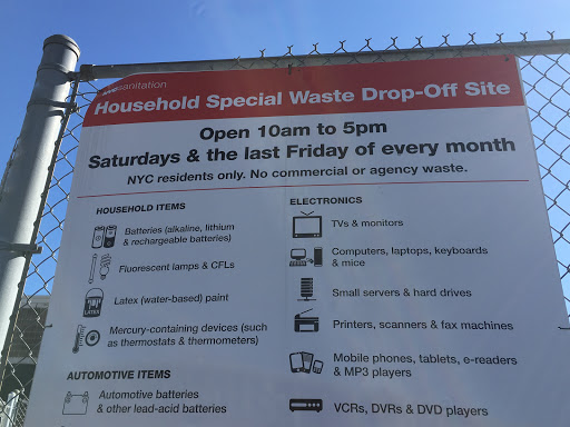 NYC DSNY Household Special Waste Drop-Off Sites image 10