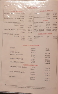 Carte du Elysee Taksim Steakhouse à Viry-Châtillon