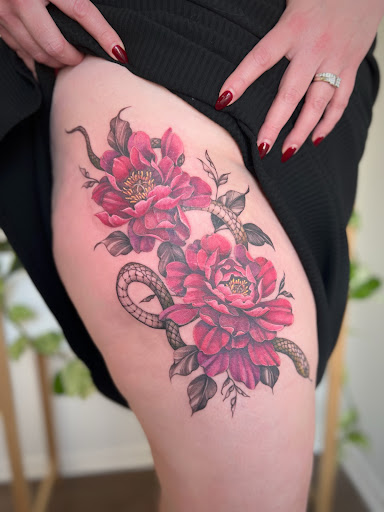 Find simple cross tattoo ideas for your next unique tattoo in Montrose at The Story Blossom Tattoo Studio