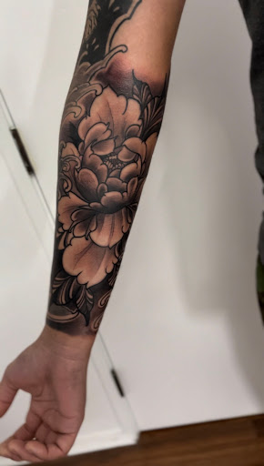 Explore moonshine tattoo ideas, creative tattoo ideas in Hilo, available at Nerdy Neely Studio