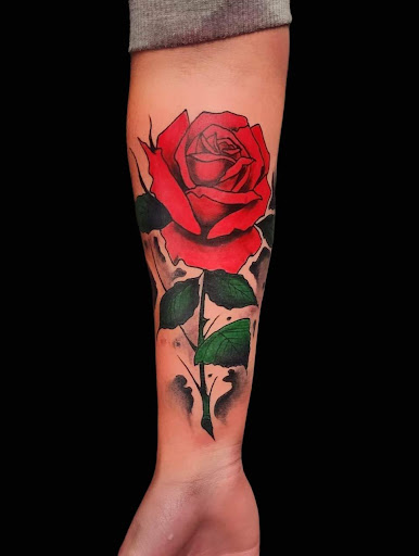Explore flatline tattoo ideas, creative tattoo ideas in Redding, available at Dominant Ink