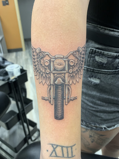 Explore nautical sleeve tattoo ideas, creative tattoo ideas in Galveston, available at Von Striga Art Parlor