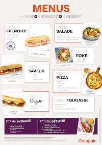 Menu du Patapain à Orléans