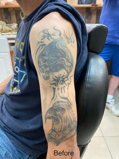 Explore patch work tattoo ideas, creative tattoo ideas in Lebanon, available at Infinity Ink Tattoo and Body Piercings