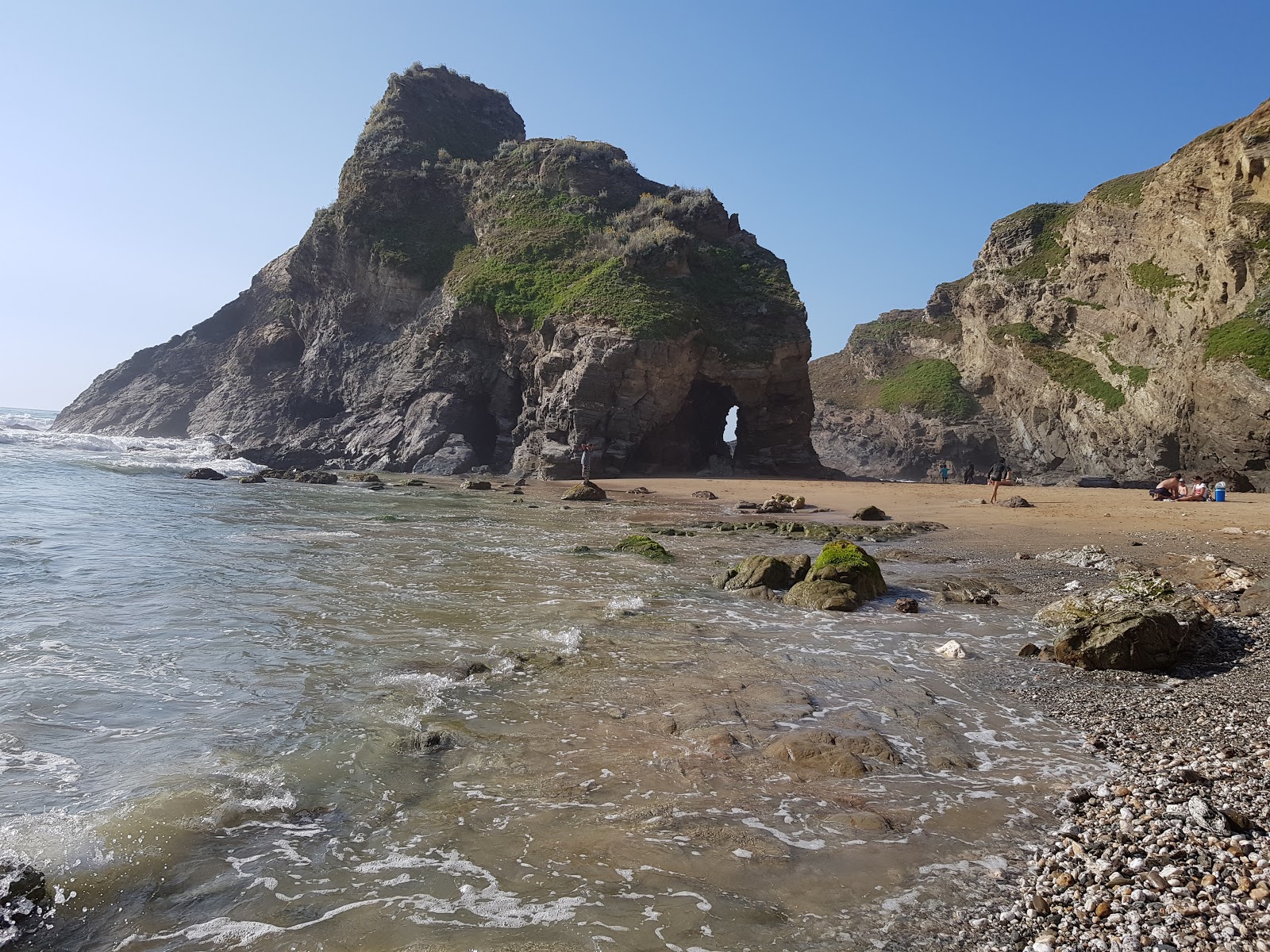 Foto van Whipsiderry Strand gelegen in een natuurlijk gebied