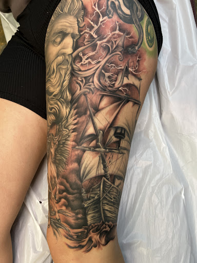 Explore small dog tattoos ideas, creative tattoo ideas in Adrian, available at Good Life Tattoo Co.