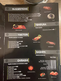 Menu du Sake Sushi à Labège