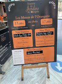Restaurant français Les Jardins de l'Orangerie à Bègles - menu / carte