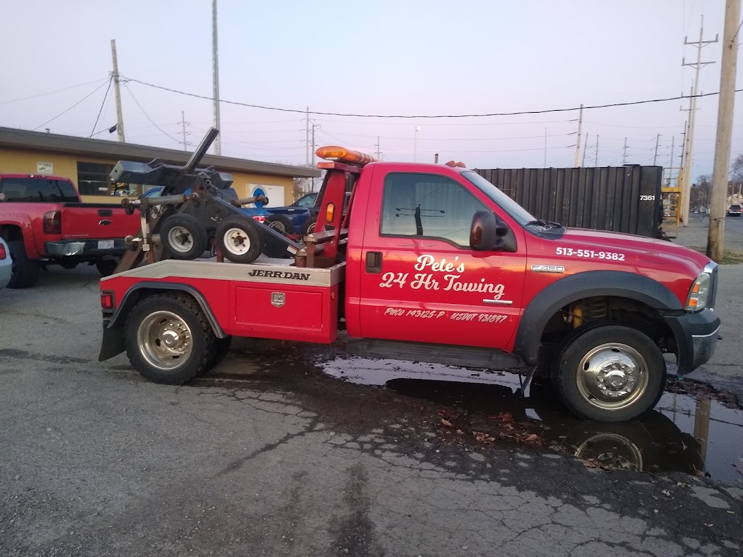 Petes 24 hour Towing 65 And Up Flat Beds Available - Roadside Assistance, Winch Outs, Jump Starts, Tire Changing, Tow Trucks, Junk Car Removal, Flatbed Towing in Hamilton OH