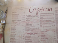 Menu / carte de Il Capriccio à Campo nell'Elba