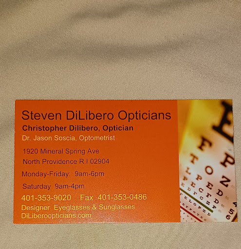Optician «Steven Di Libero Opticians», reviews and photos, 1920 Mineral Spring Ave # 12, North Providence, RI 02904, USA