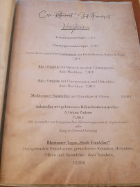 Restaurant Café - Restaurant „Stadt Frankfurt - Rüdesheim am Rhein à Rüdesheim am Rhein (la carte)