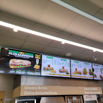 Menu du Subway à Bad Dürrheim