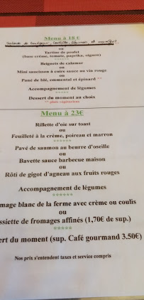 Carte du hotel Restaurant Le Prieuré à Sainte-Croix-en-Jarez