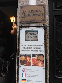 Zé da Calçada à Amarante menu