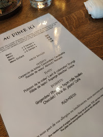 Restaurant Restaurant ICI à Nantes (le menu)