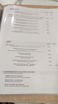 Menu du O Moinho à Ponte da Barca