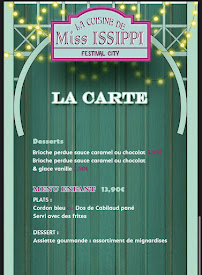 Menu / carte de La cuisine de Miss issipi à Les Avenières Veyrins-Thuellin