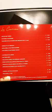 Menu / carte de Soleluna à Tortona