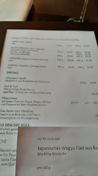 Menu / carte de Kreutzer's Restaurant à Regensburg