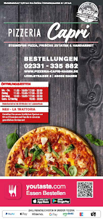 Pizzeria Capri à Hagen menu