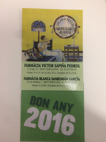 Información y opiniones sobre Farmacia BLANCA SANROMAN GARCIA de Barcelona