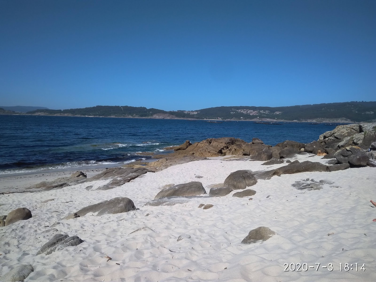 Foto van Praia Estrepeiros II met turquoise puur water oppervlakte