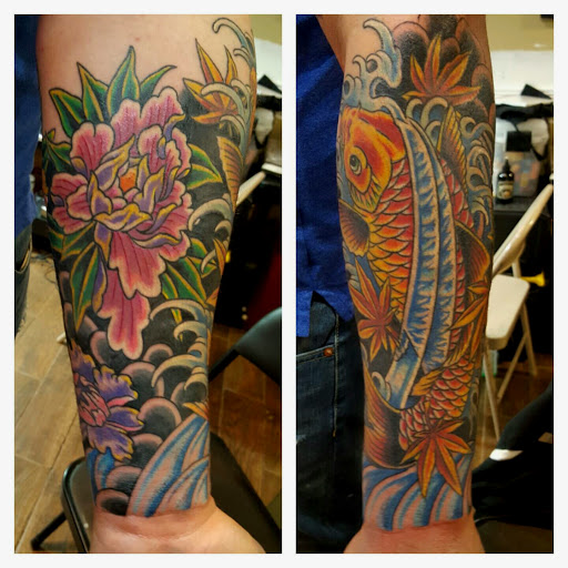 Explore stoicism tattoo ideas, creative tattoo ideas in White Plains, available at Big Joe & Sons Tattooing