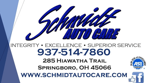 Auto Repair Shop «Schmidt Auto Care», reviews and photos, 817 W Central Ave, Springboro, OH 45066, USA