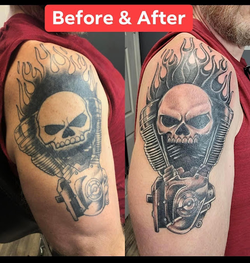 Explore piano tattoo ideas, creative tattoo ideas in Athens, available at United Ink Tattoos and Body Piercings