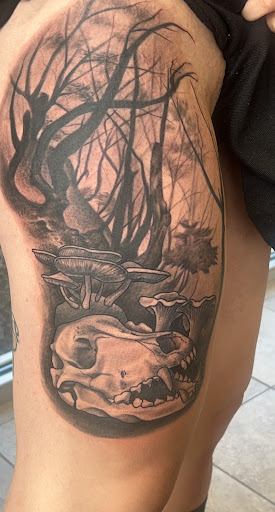 Explore women's spine tattoo ideas, creative tattoo ideas in Baraboo, available at Gold Leaf Tattoo Collective and Art Gallery