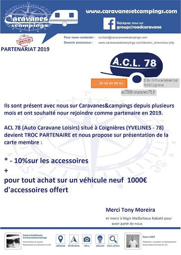 Accessoires de caravane Paris