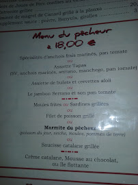 Le Trémail à Collioure menu
