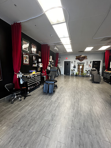Explore bass guitar tattoo ideas, creative tattoo ideas in Hinesville, available at Venom and Virtue