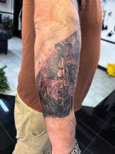 Explore bumble bee tattoo ideas, creative tattoo ideas in Newburgh, available at Ink Spill Tattoo