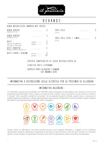 Menu / carte de Il Pesciaio Modena a Villa Freto à Modena