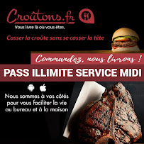 Hamburger du Livraison de repas à domicile Croutons.fr à Béziers - n°16