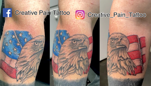 Explore tattoo ideas for upper back, creative tattoo ideas in Meridian, available at Creative Pain Tattoo Studio