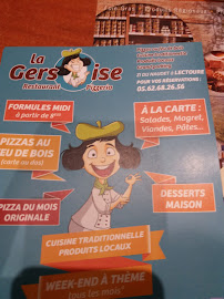 Pizzeria La Gersoise à Lectoure (la carte)
