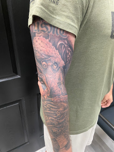 Explore blue butterfly tattoo ideas, creative tattoo ideas in Avon Park, available at Lions Den Ink Studio at The Collective