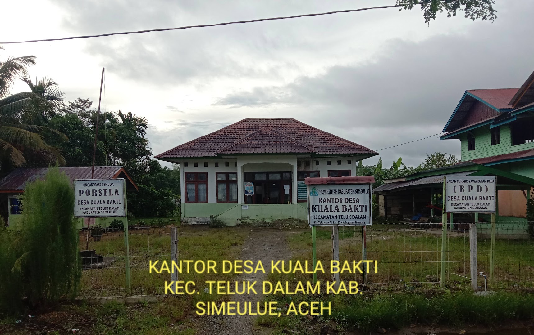 Gambar Kantor Desa Kuala Bakti Kec. Teluk Dalam Kab. Simeulue, Aceh