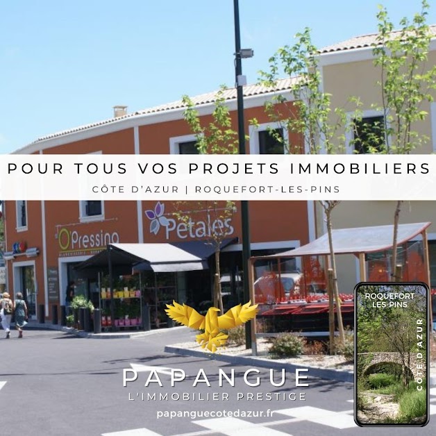 Papangue Immobilier Côte d’Azur à Roquefort-les-Pins