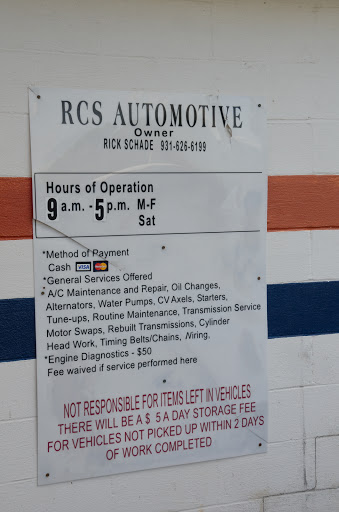 Auto Repair Shop «RCS Automotive», reviews and photos, 1610 Verona Caney Rd, Lewisburg, TN 37091, USA